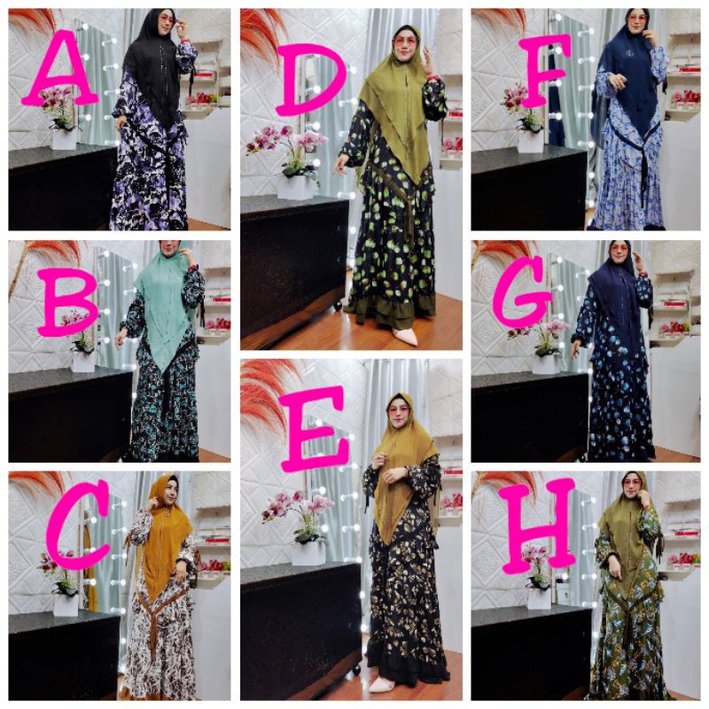 DRESS VALLEN SET , ORI Yodizein Syari