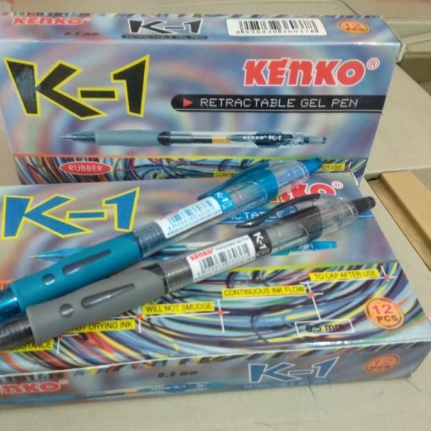 

Pulpen k1 kenko 0.5 hitam 1pak isi 12pc - Hitam
