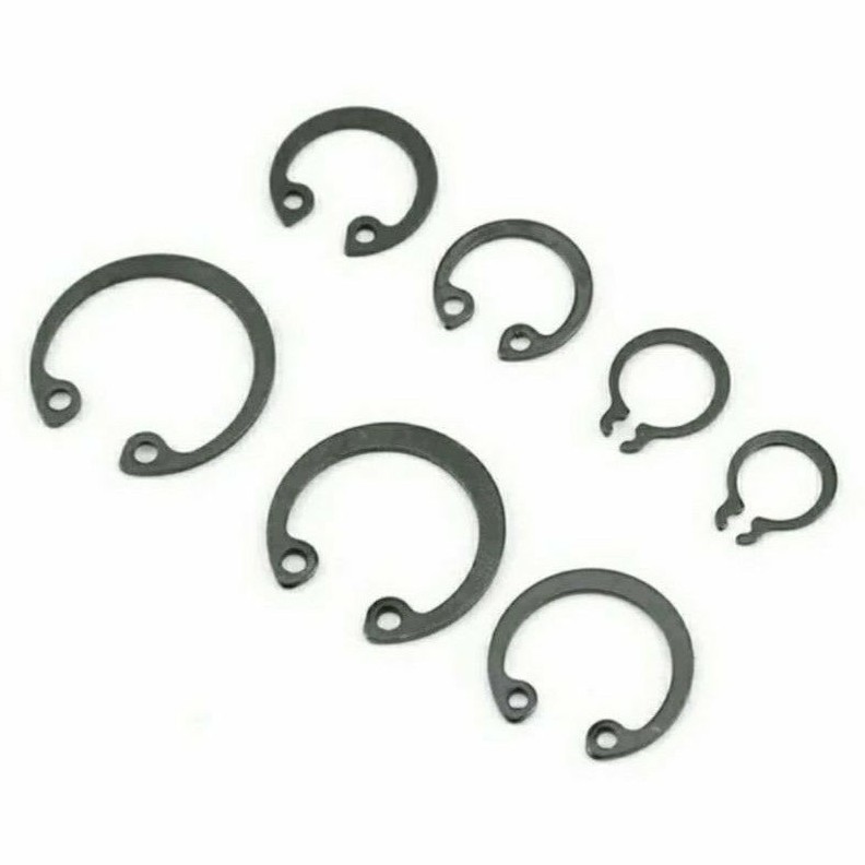 C Ring Snap Ring C Clip Circlip Carbon Steel 225 pcs Ukuran 6mm~32mm