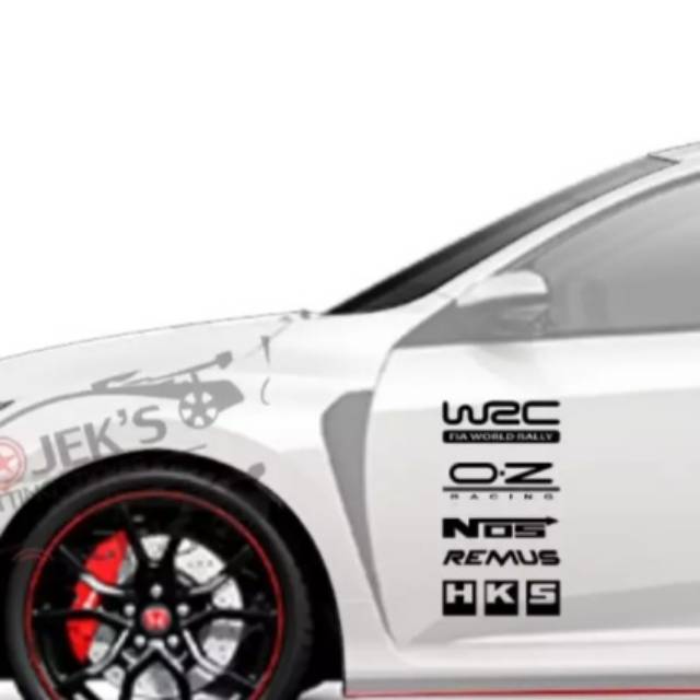 Promo stiker body samping mobil keren WRC