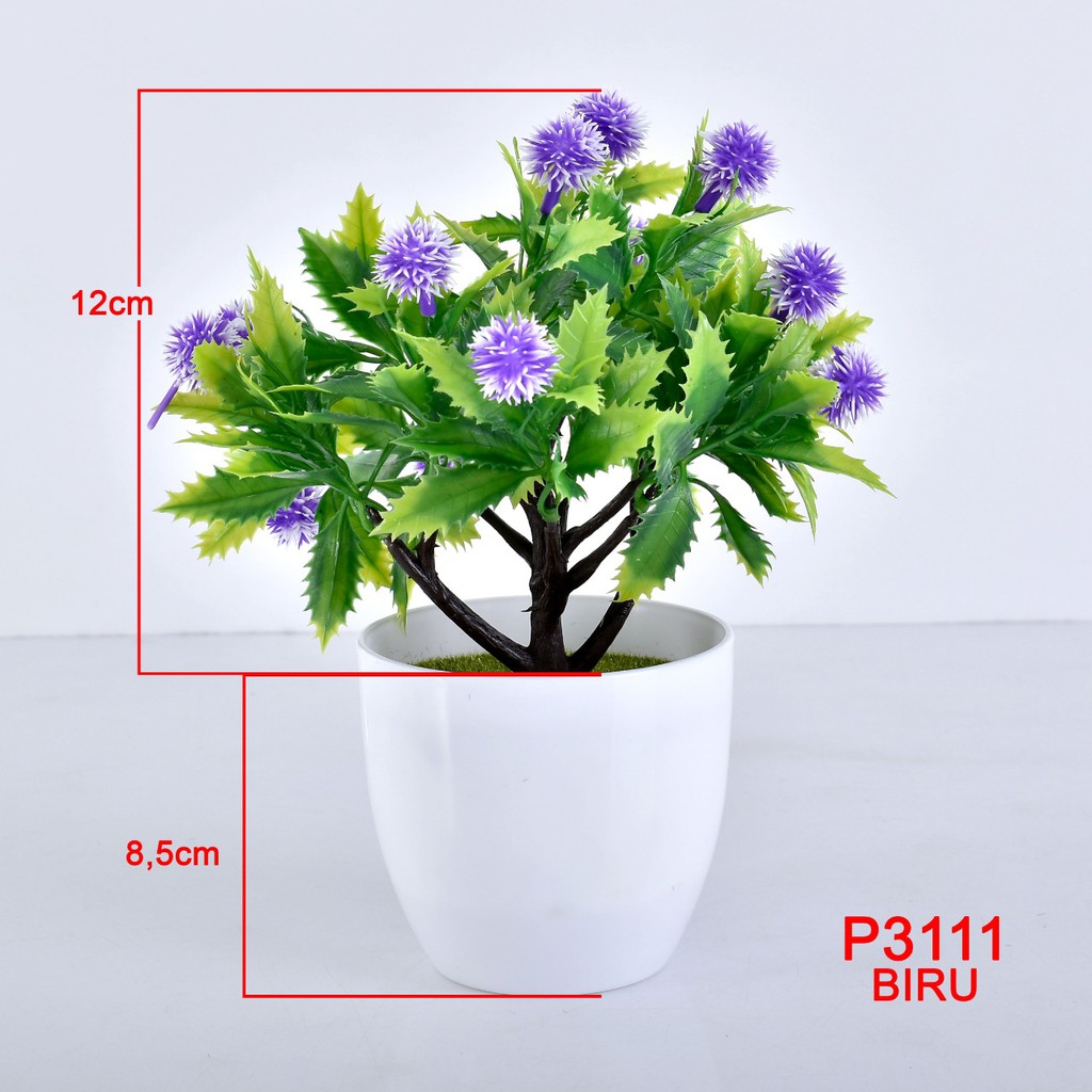 COD / TL88 POT TANAMAN  BUNGA HIAS DEKORASI RUANGAN BUNGA PLASTIK HIAS P3111-1