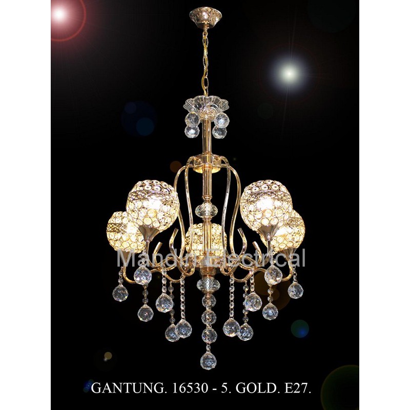 Lampu Hias Gantung Crystal Ruang Tamu 16530/ 5