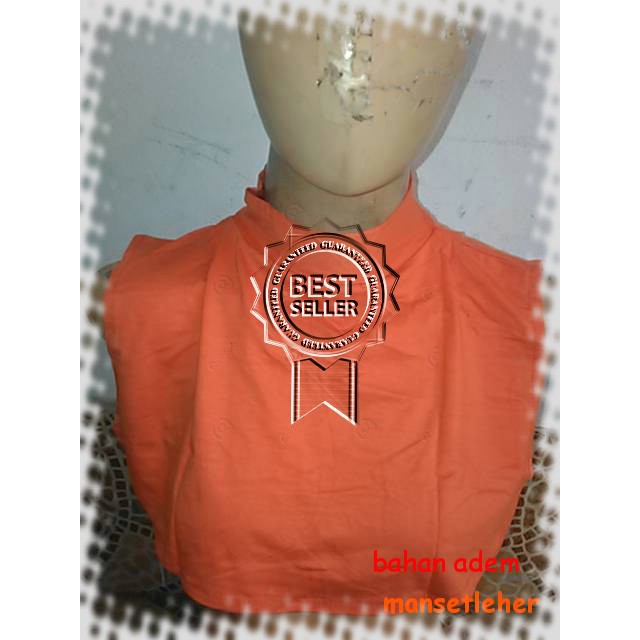 Manset leher polos bahan kaos rayon inner leher murah manset leher bahan kaos adem manset real pic