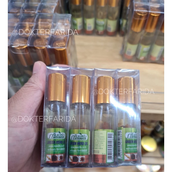 GREEN HERB OIL NOVOLIFE | Minyak Angin Ginseng Thailand