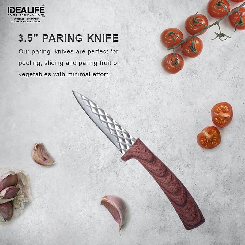 Idealife IL-163 Pisau Set Dapur Knife Peeler Rautan Gunting Pengasah