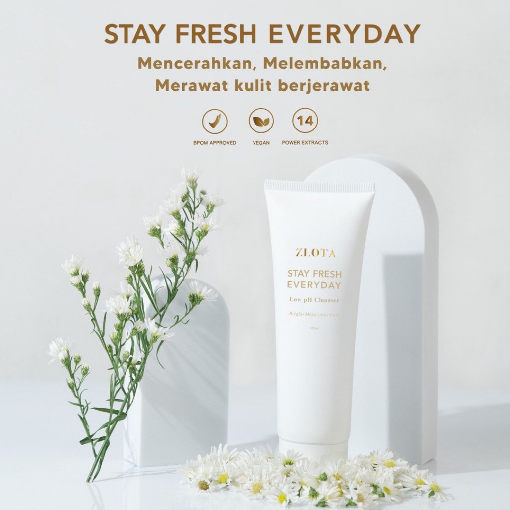 [ FREE GIFT ] ZLOTA STAY FRESH EVERYDAY CLEANSER | ACNE SPOT TREATMENT | GLOW SERUM 20 ml