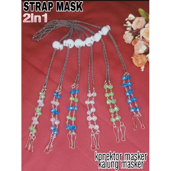 konektor masker 2in1 kristal