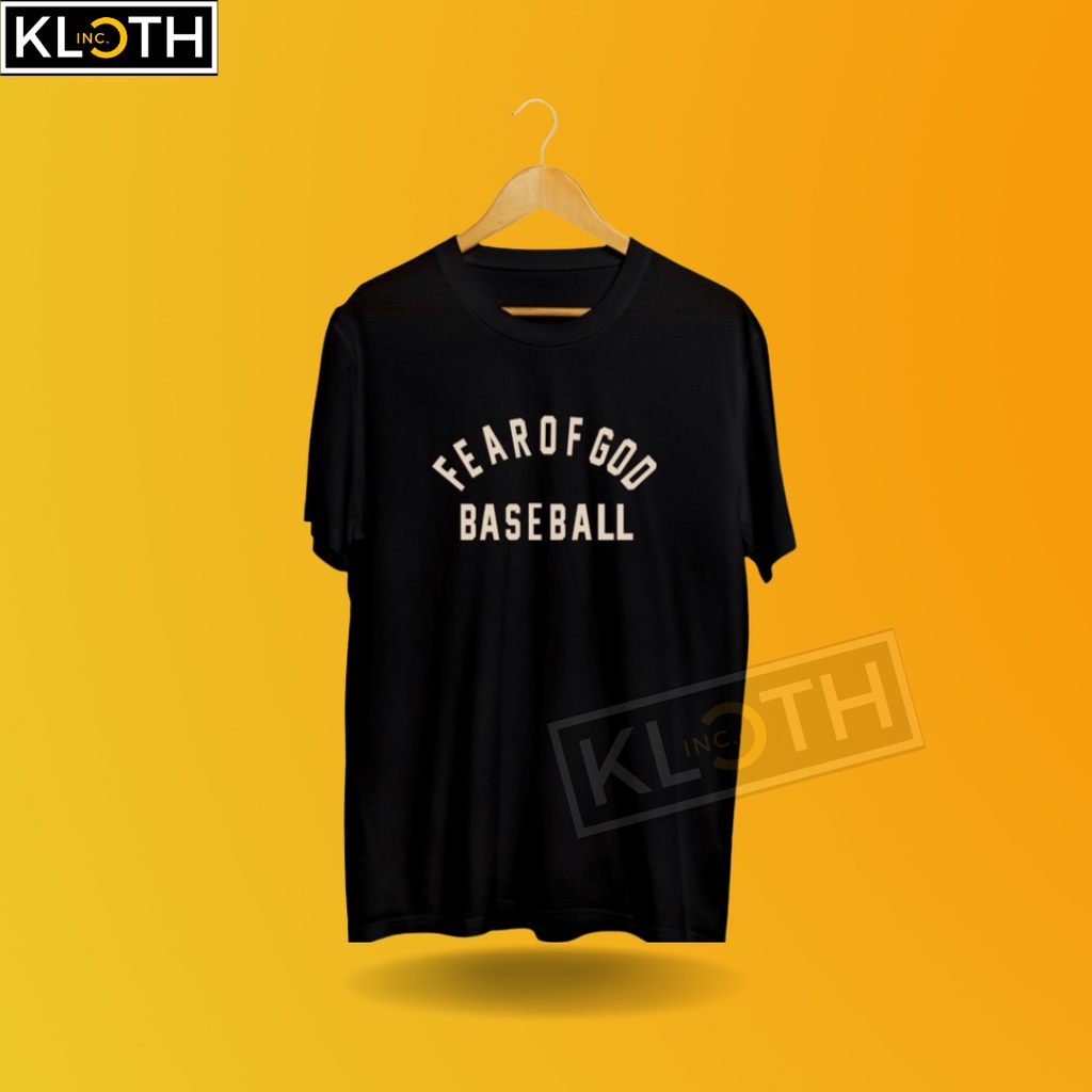 [BTS] Kaos BTS SUGA Fear of God Baseball Cotton 24s Premium Bisa Upgrade Lengan Panjang