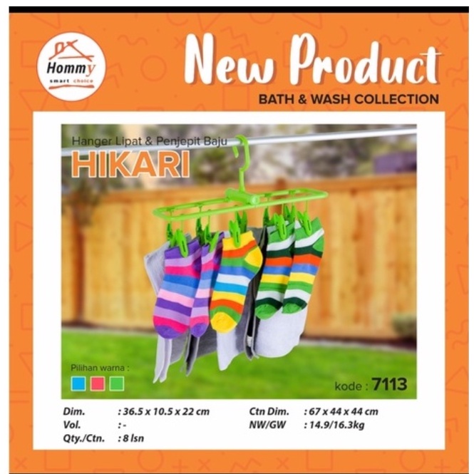 Jemuran Kaos Kaki Anti Jatuh