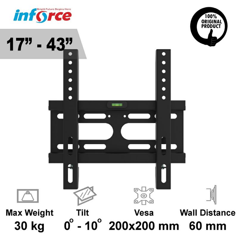 BRAKET TV 17-42&quot; - BRAKET MONITOR 17-42&quot; - BRAKET INFORCE W200CT UNIVERSAL - BRAKET MONITOR - BRAKET TELEVISI SEGALA MERK TIPE UNIVERSAL