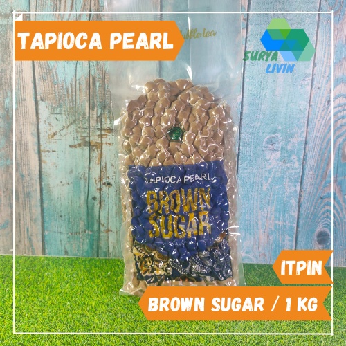 

Bubble Tapioka / Brown Sugar Tapioca Pearl @1kg - / ITPIN BOBA PEARL