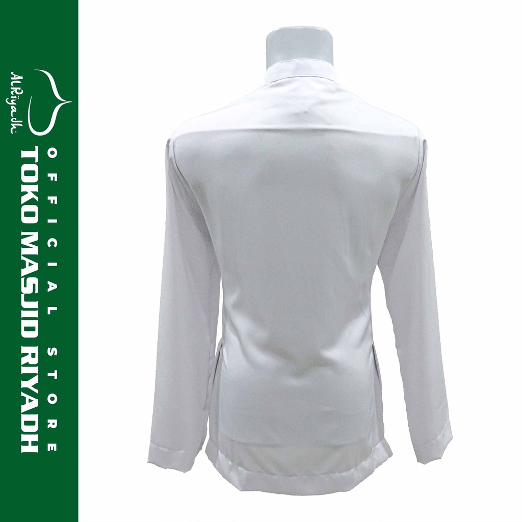 Baju Koko ZAWEEYA Executive Putih Polos Kain Premium