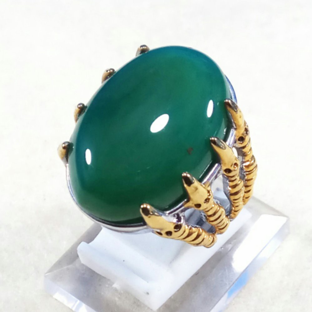 CINCIN BATU AKIK NATURAL GREEN TOPAZ HIJAU TERMURAH