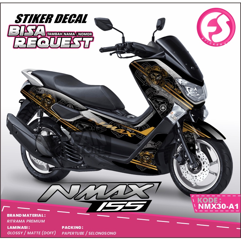 Sticker Nmax Full Body Decal Nmax 2019 Full Body Striping Nmax 155 2019 Motif Grafis - Kode NMX30