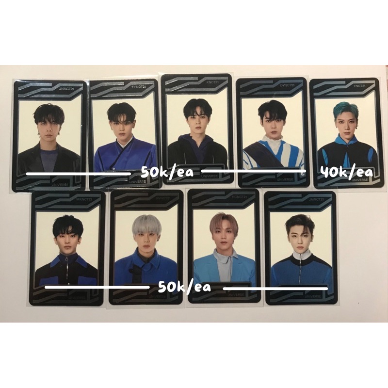 uc universe card nct taeyong kun doyoung jungwoo haechan jaemin chenle jisung
