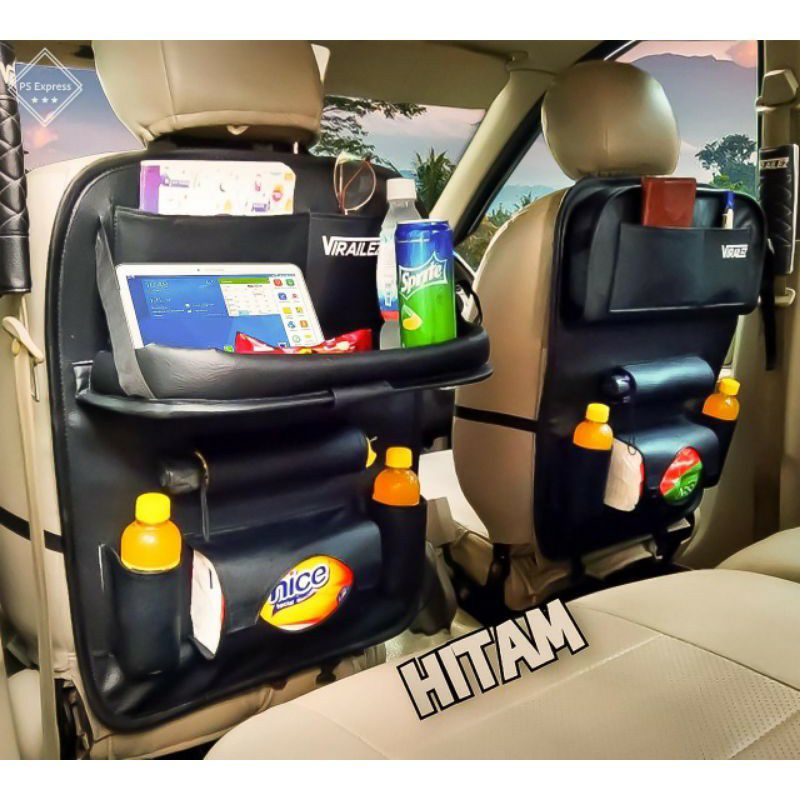 Car Seat Organizer  premium leather kualitas mewah