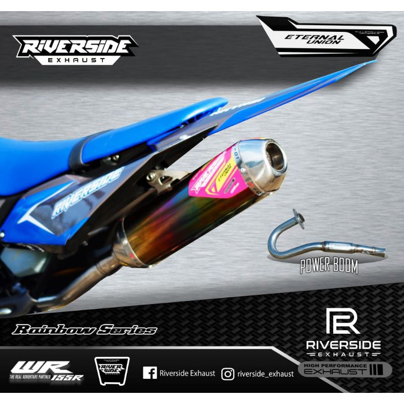 KNALPOT YAMAHA WR155R ORIGINAL RIVERSIDE EXHAUST RENBOW SERIES R-01 knalpot CRF 150l knalpot WR 155 