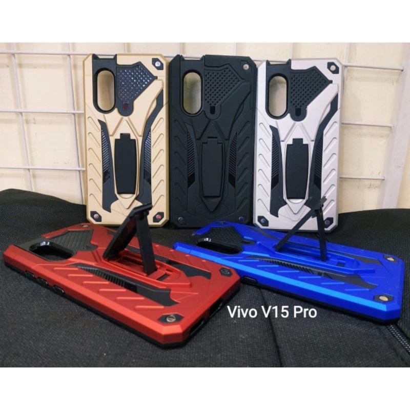 MN - VIVO V15 PRO CASE PHANTOM CASE ROBOT SERIES STAND IRON TRANSFORMER
