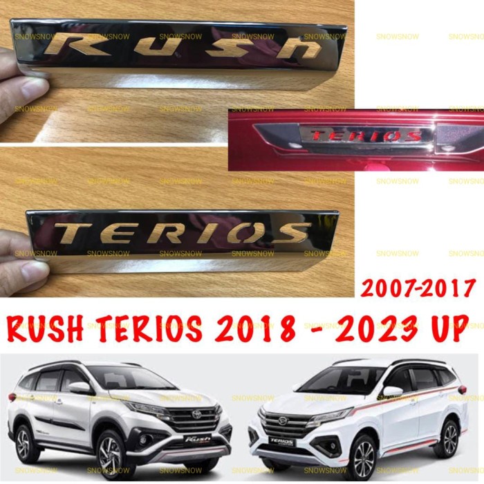 Cover Lampu spoiler All new rush terios 2018 2021 2022 2023 Chrome - RUSH