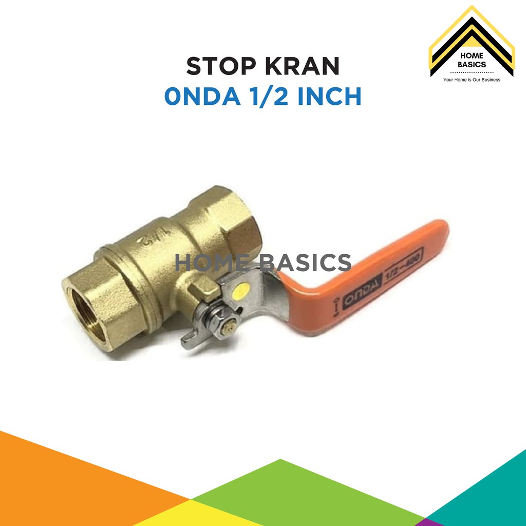 Stop Kran Kuningan Onda 1/2 inch