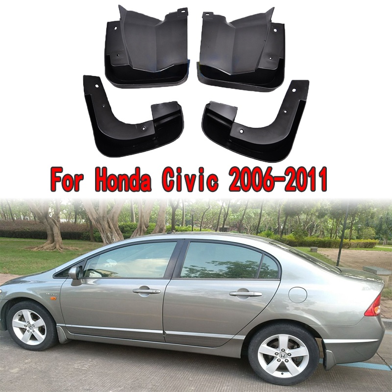 1 Set Mud Flap Pelindung Splash Untuk Honda Civic 2006 2007 2008 2009 2010 2011 Fender