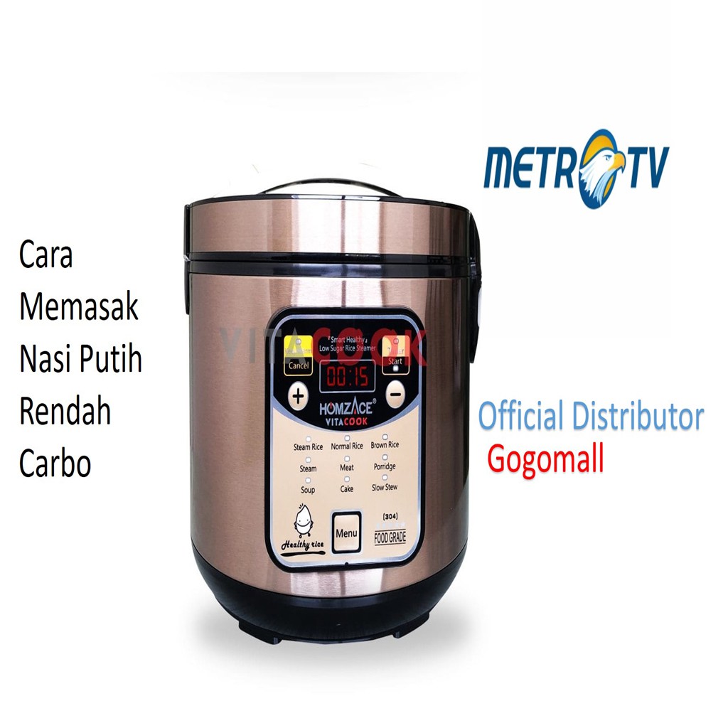 

Rice Steamer Untuk Diet Gula Vitacook Low Carbo
