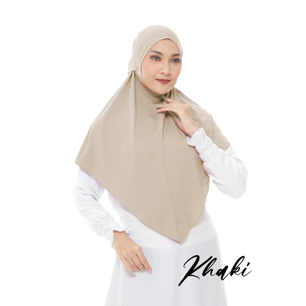 Jilbab Hijab Kerudung Bergo Khimar Instan Syari Non Pet Tali Kameela Jersey Simple Terbaru