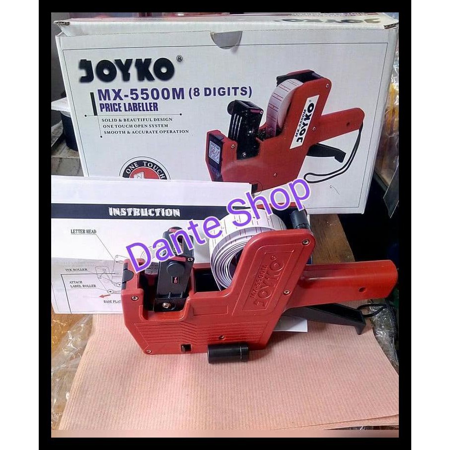 

Alat Lebel Harga 1 baris 8 digit ( Price Lebeller Joyko MX-5500 ) TERJAMIN