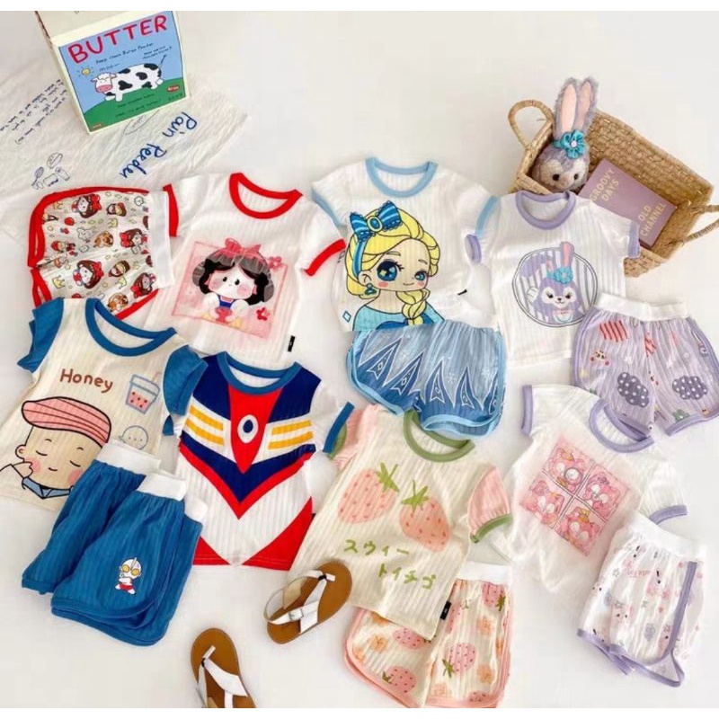 stelan baju rumah 1342 anak perempuan