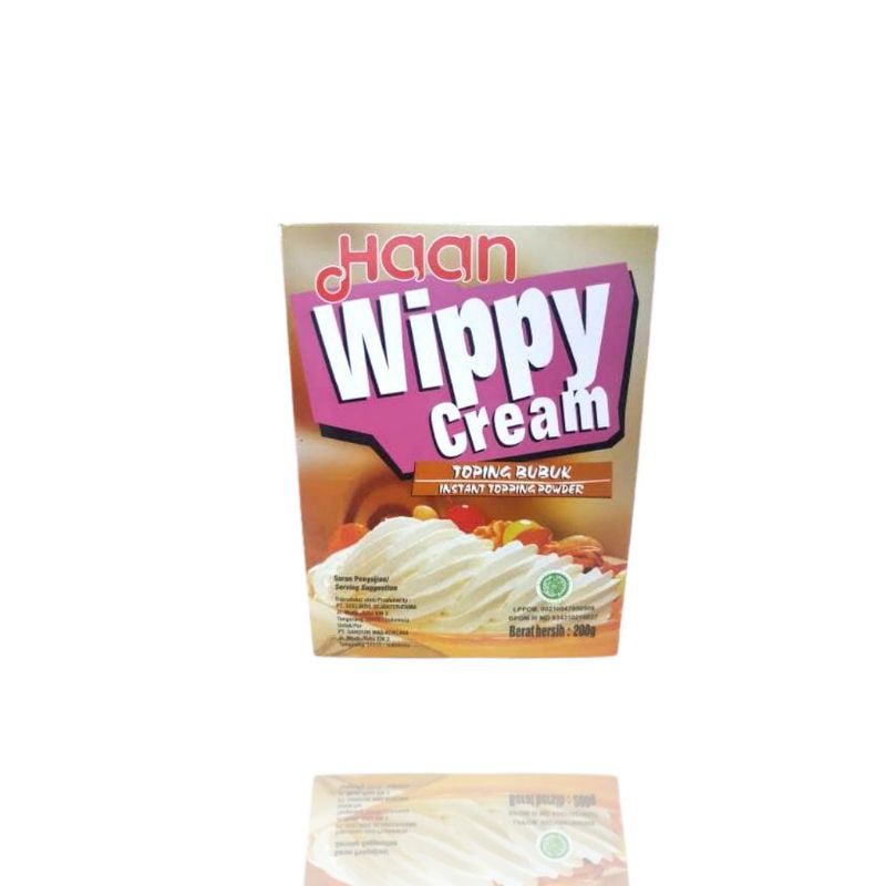 Haan Wippy Whipped Cream Bubuk 400G / Cream Kue / Creamy