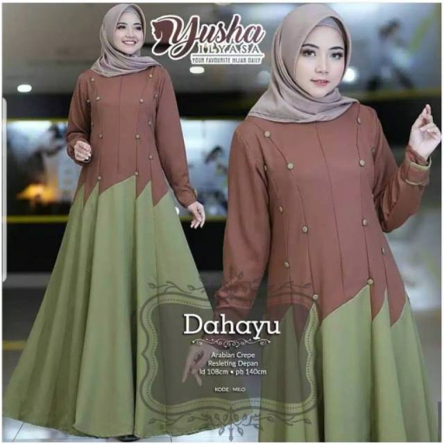 Dahayu maxy baju gamis pakaian wanita dress fashion muslim