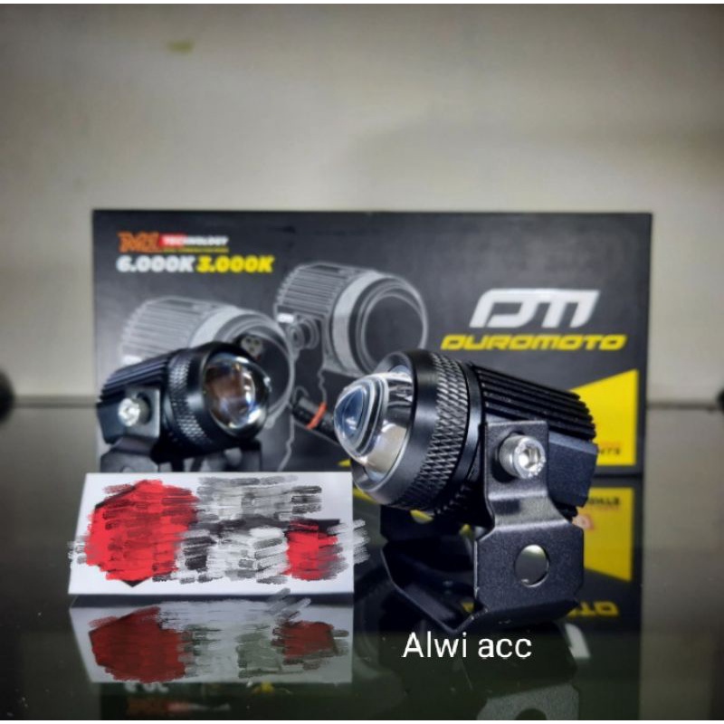 Lampu Tembak D2 Laser DM Duromoto M1 Kuning Putih