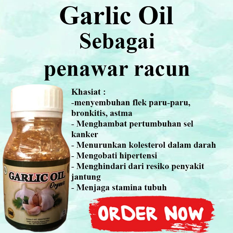 Garlic Oil Organik isi 200 Kapsul