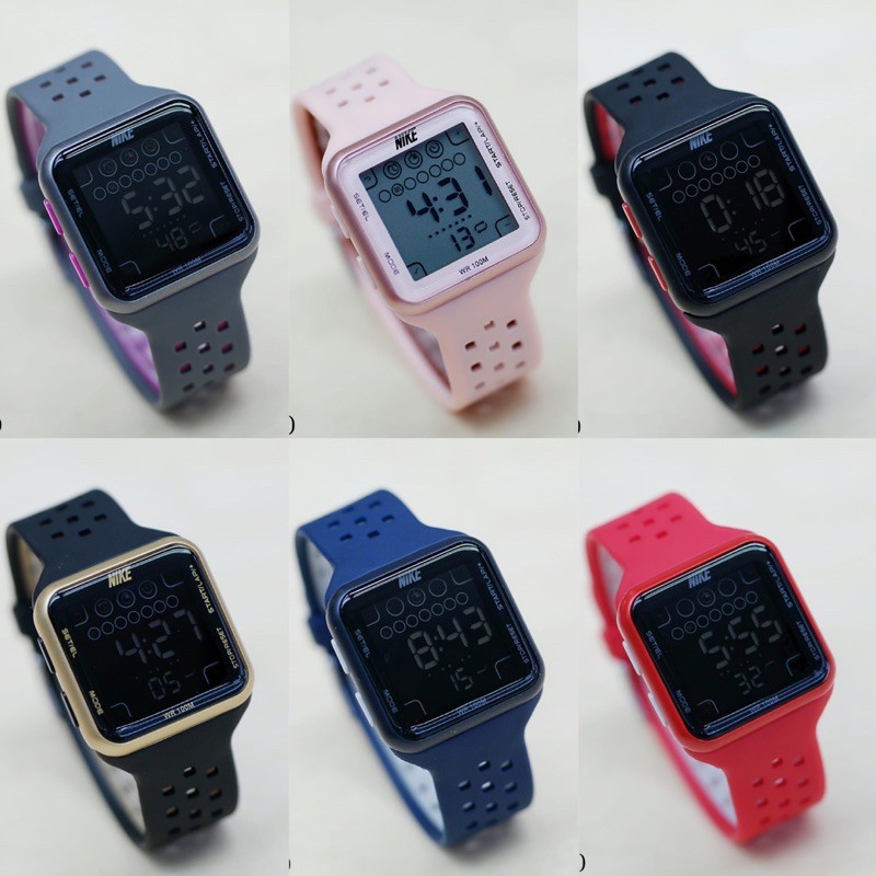 Jam Tangan NIKE DIGITAL SQUARE Ready Stock Jakarta