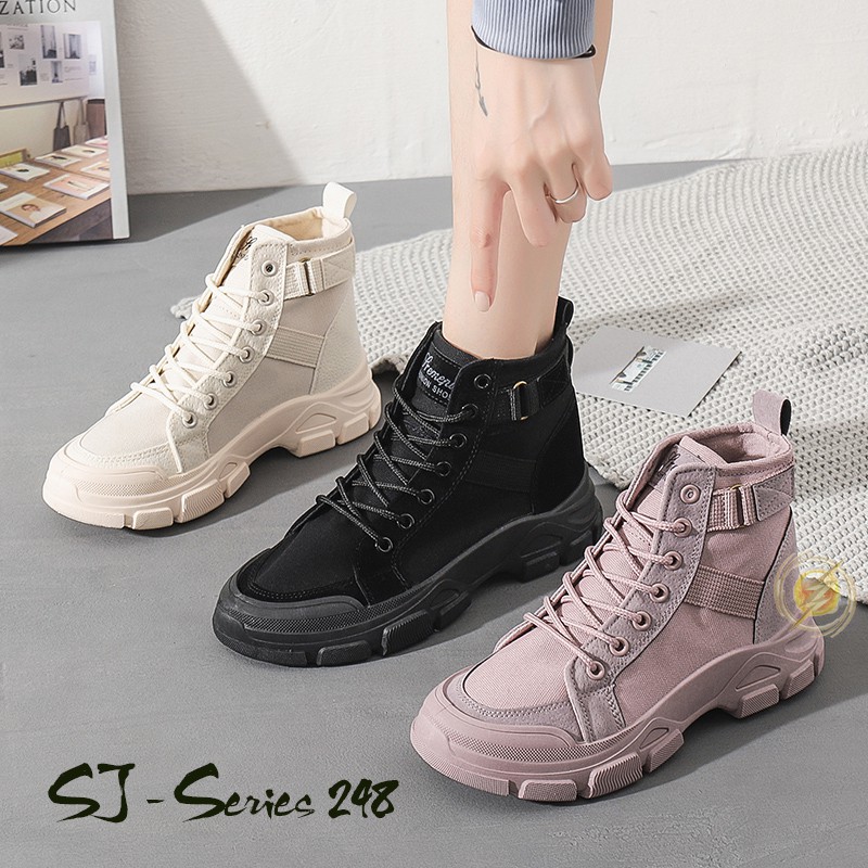 [OOS] Sepatu Sneakers Boots Wanita ROSE Kualitas Import Premium - 248