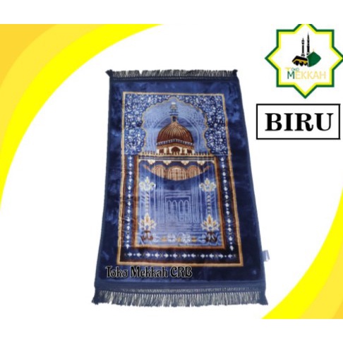 YDM [Bandar Karpet] Sajadah Aisyah Ukuran 8 x 12 cm motif masjid sajadah panjang sholat .