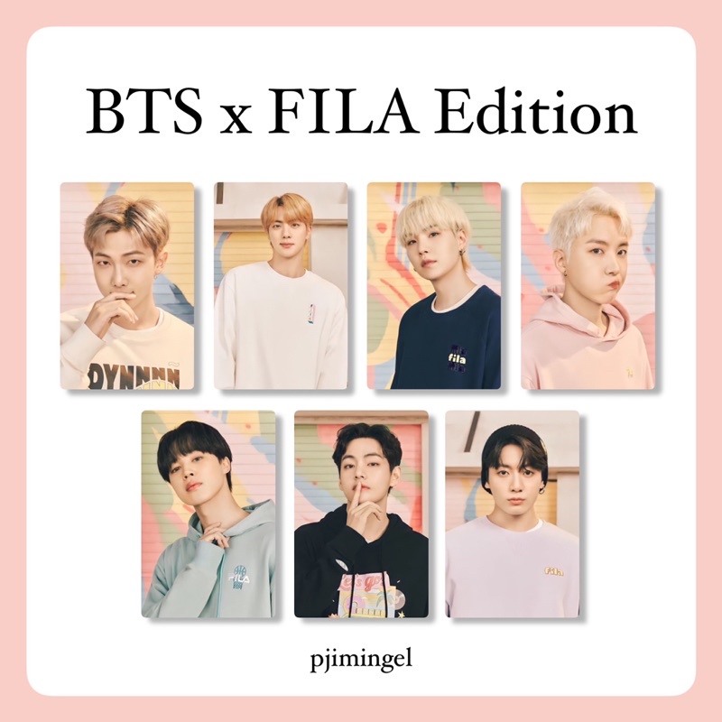 Photocard BTS x Fila Dynamite Edition