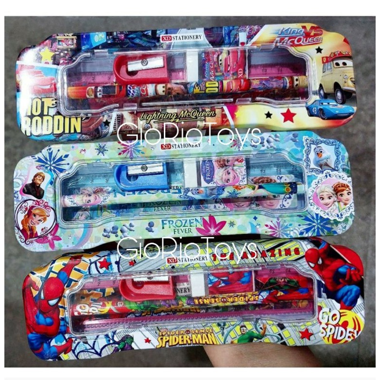 

Stationery Set / Paket Alat Tulis Anak Set Karakter ATK Set Lengkap + Kotak Pensil Kaleng