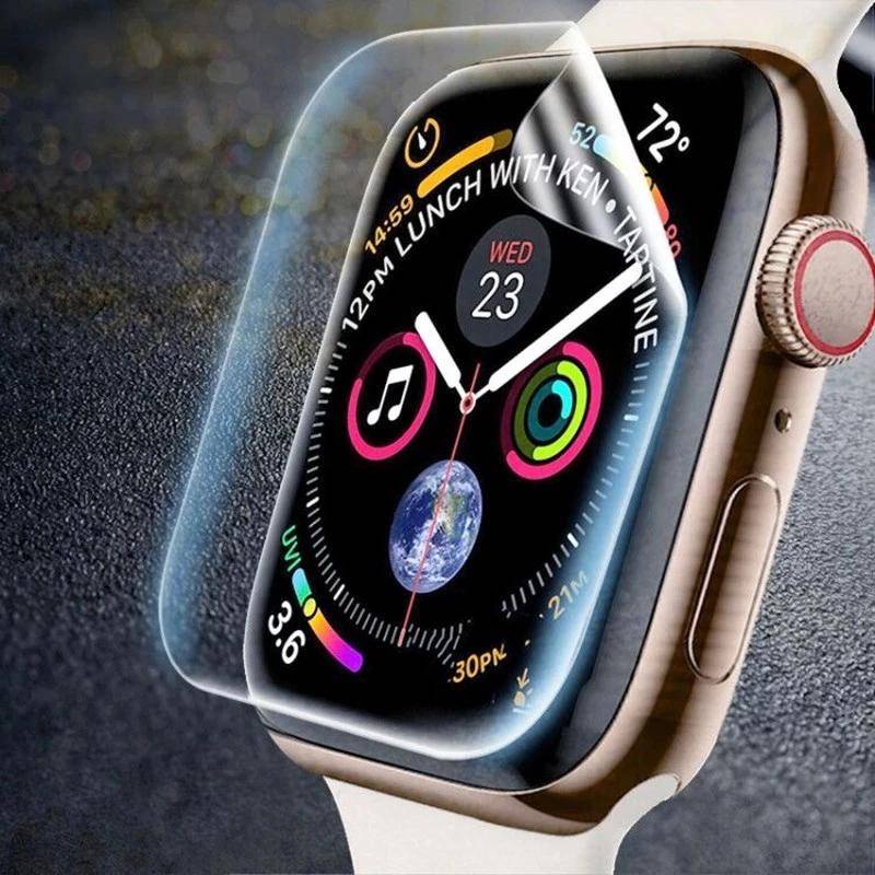 Film Pelindung Layar Transparan Untuk Apple Watch 7 6 Se 5 4 45mm 41mm 40mm 44mm 42mm 38mm