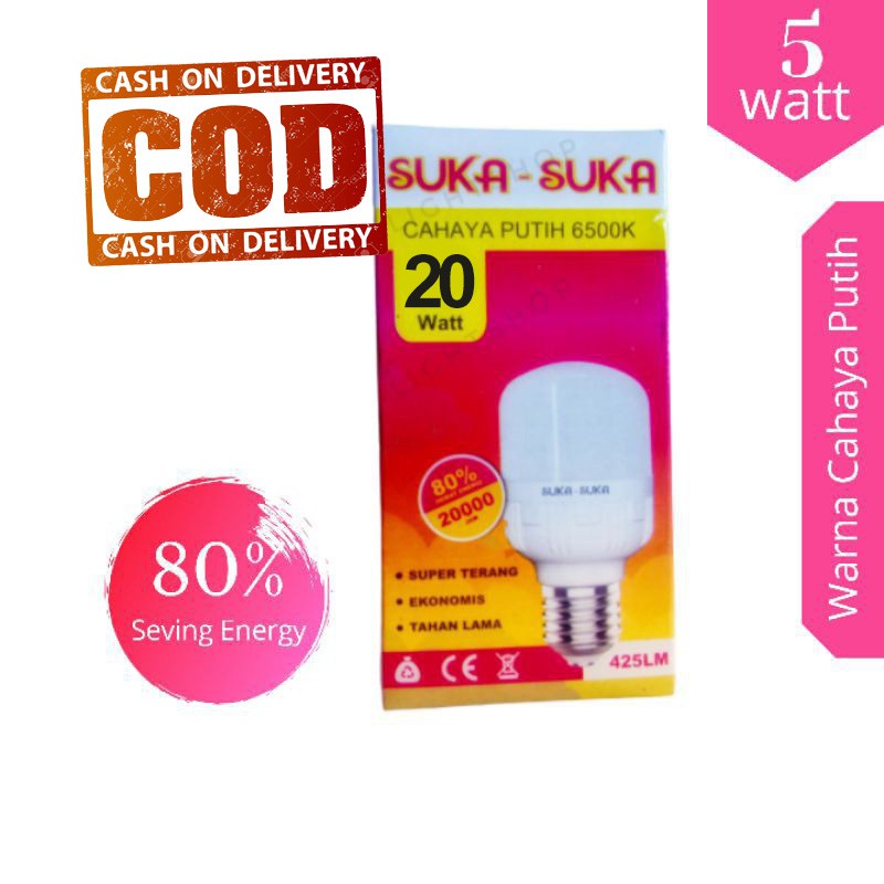 LAMPU LED CAPSUL SUKASUKA SUKA-SUKA 20 WATT 20WATT MURAH BERKUALITAS