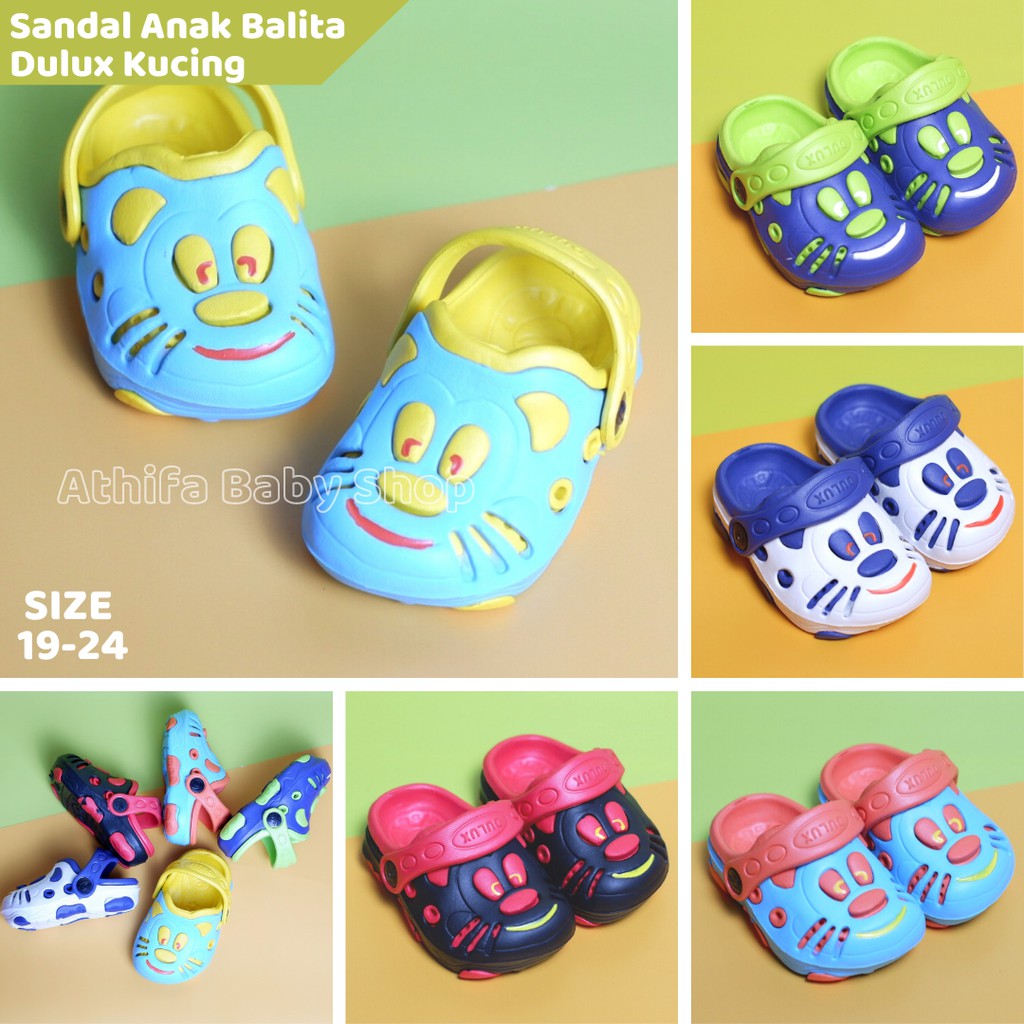 Sepatu Sandal Baim Anak Laki Usia 6 Bulan 1 2 3 Tahun Size 19-24 Sendal Slop Eva Balita Bayi Cowok