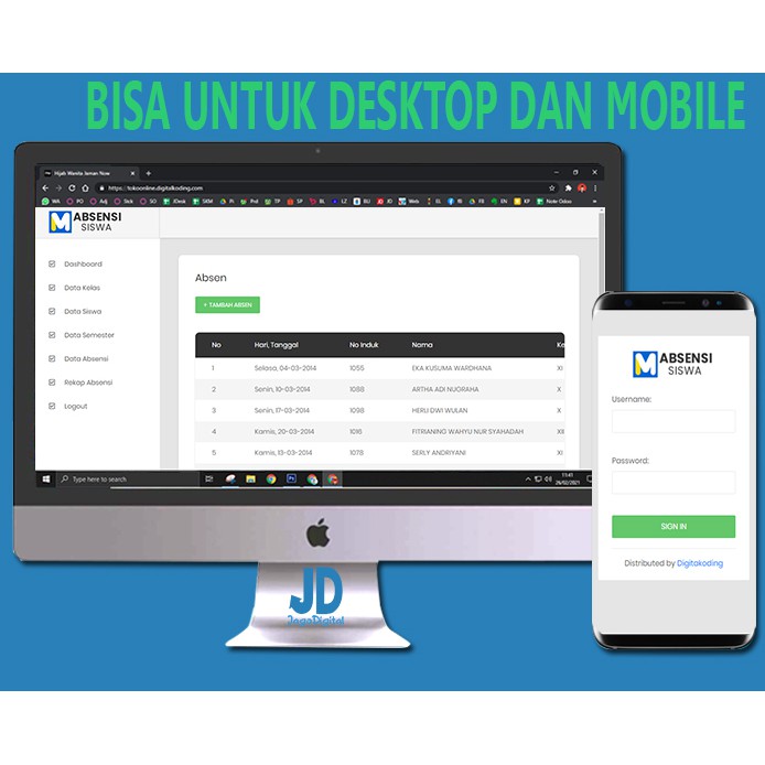 Aplikasi Absensi Siswa Sekolah Berbasis Web