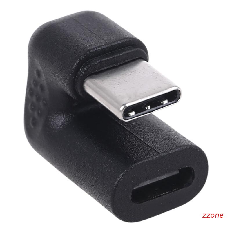 zzz 180 Degree USB 3.1 Type C Male to Female Up &amp; Down Angled USB C Converter Adapter for Cellphone Mobile Phone Tablet PC