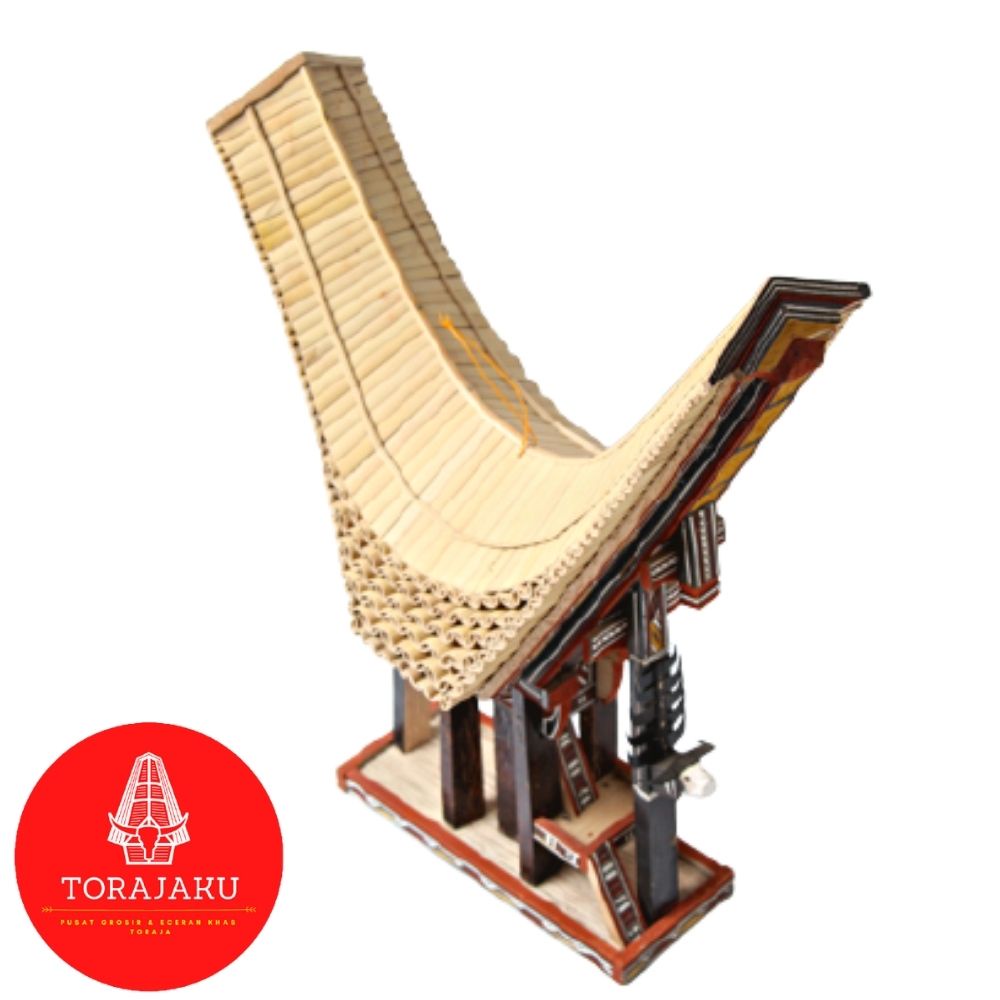Miniatur Rumah Adat Tongkonan Toraja Unik Ukuran Besar
