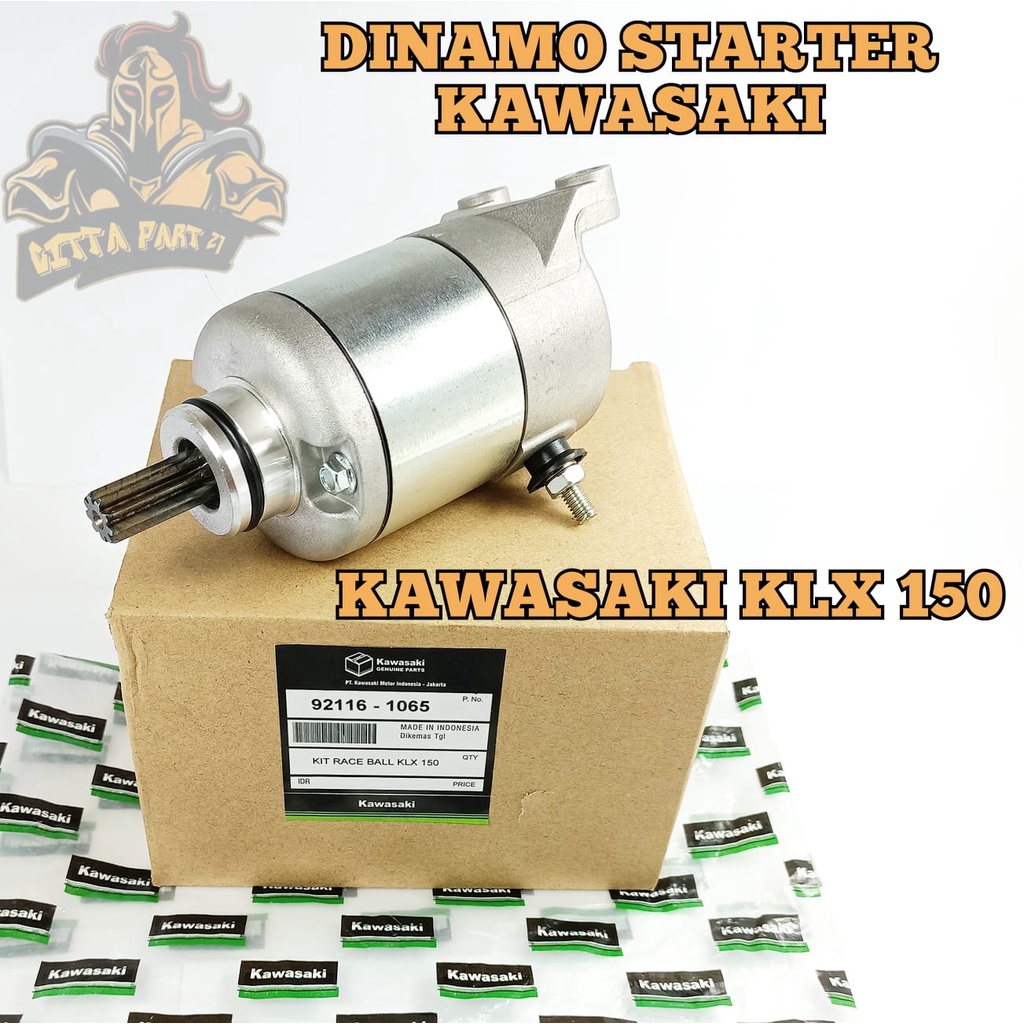 DINAMO STATER KAWASAKI KLX 150 KUALITAS ASLI ORIGINAL KAWASAKI PRESISI BERFUNGSI DENGAN BAIK AWET DAN DIJAMIN MANTAP DINAMO STARTER KAWASAKI KLX 150