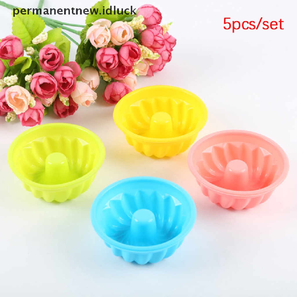 Set 5 Pcs Cetakan Kue Bentuk Bunga Bahan Silikon