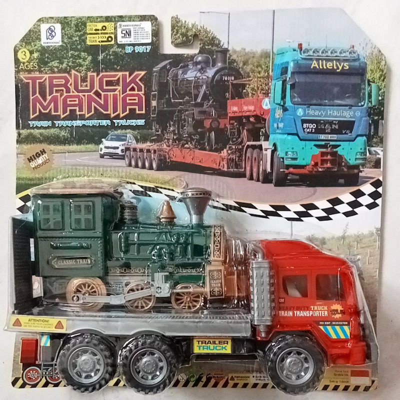 BP 9017 - Mainan Truck Mania Train Transporter Trucks BP9017