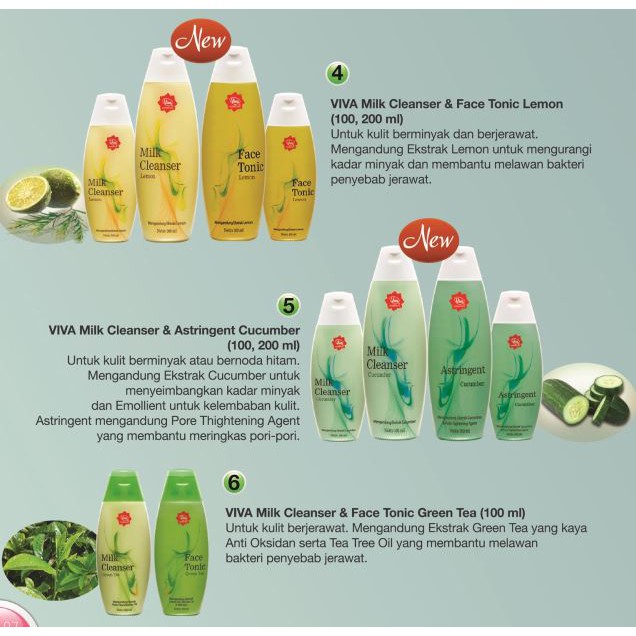 ^ KYRA ^ Viva Milk Cleanser dan Face tonic - Netto 100 ml