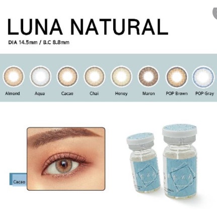 SOFTLENS FUZZY LUNA NATURAL CHAI ( NORMAL S.D -10.00)