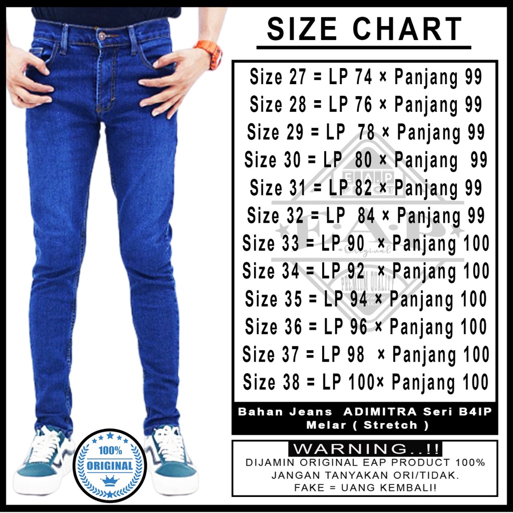 Celana Jeans Panjang Pria Slimfit Terbaru 2021 Kekinian